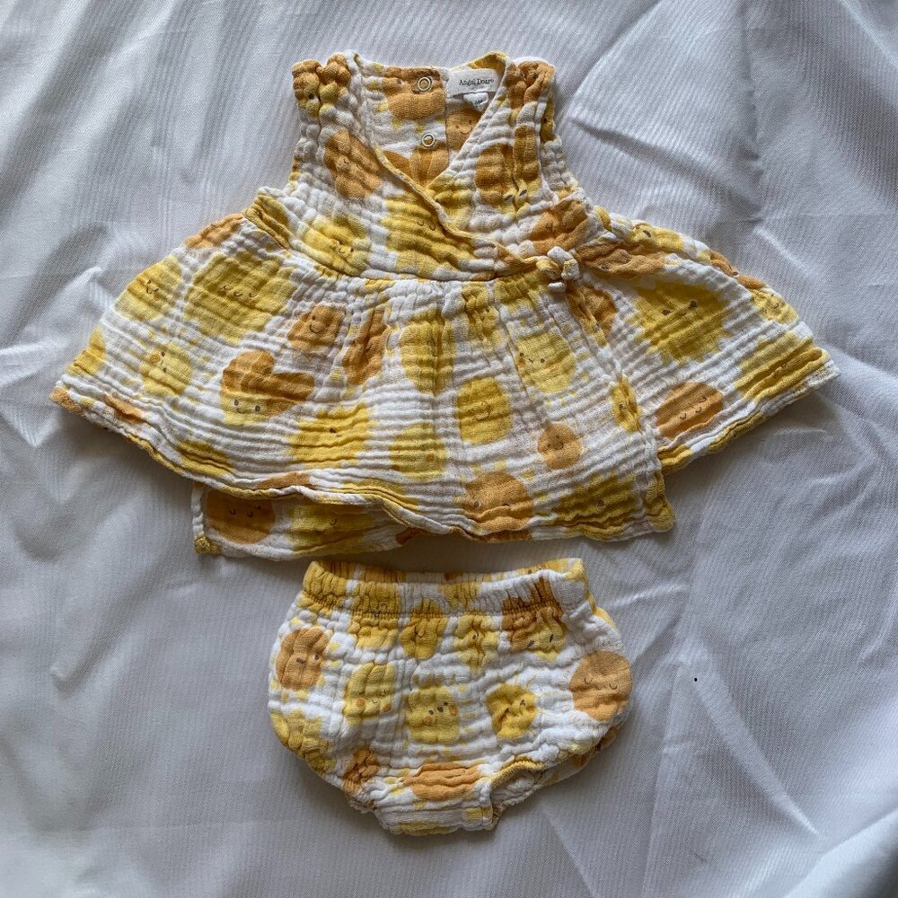 Baby Girl 3 - 6 months Anger Dear 2 piece outfit